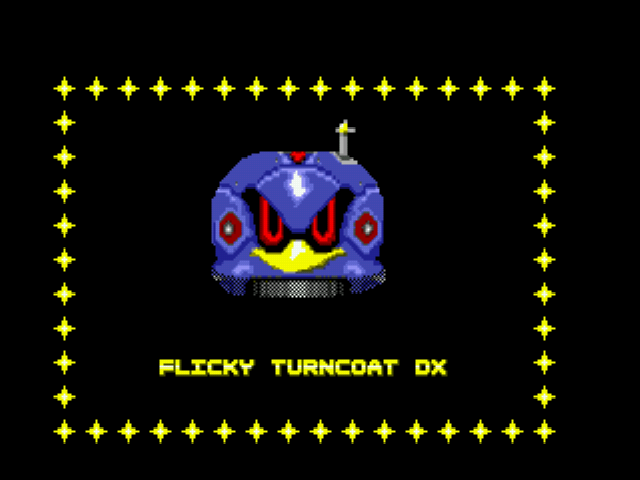 Flicky Turncoat DX (demo Sonic 1 hack) Title Screen